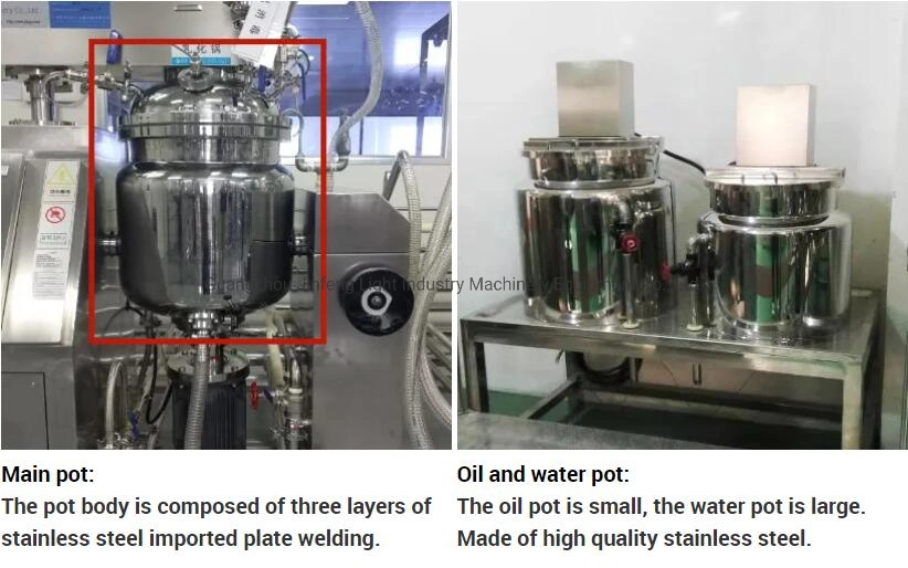 Jf-a Blender Boiler for Face Cream Vacuum Mixing Equipment Homogenizing Emulsifier