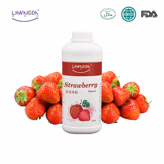 Lawangda Strawberry Flavored Liquid Concentrate for Drink and Beverage China Food Flavouring Agent Manufacturer