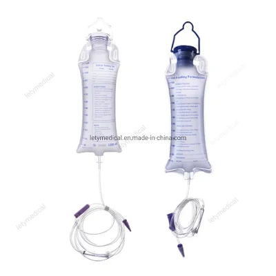 Alimentation entérale transparente de gravité de nutrition de 500ml 1500ml